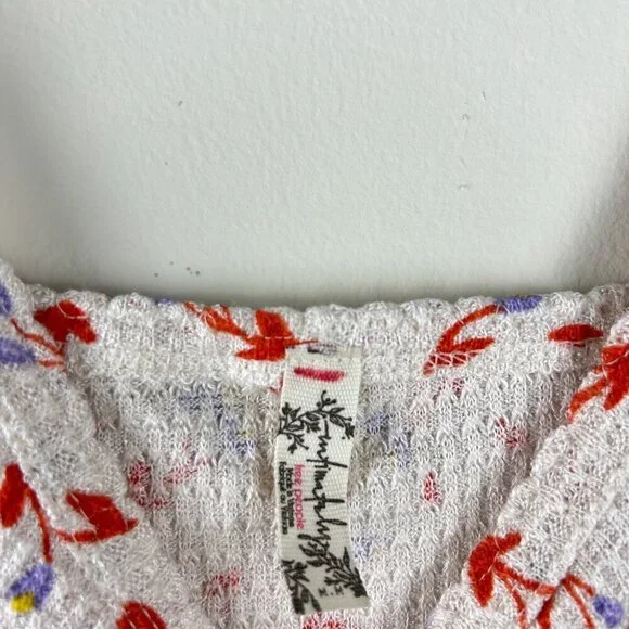 Intimately Free People Ivory Floral One Of The Girls Tank Top - Picture 4 of 6